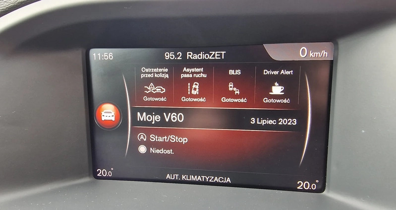 Volvo V60 cena 59999 przebieg: 170000, rok produkcji 2018 z Namysłów małe 466